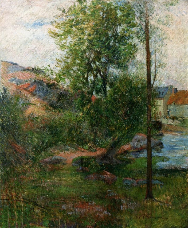 Willow by the Aven - Paul Gauguin Painting
